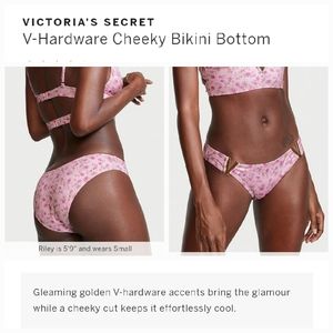 Victoria's secret very sexy v hardware cheeky bikini swim bottom XXL